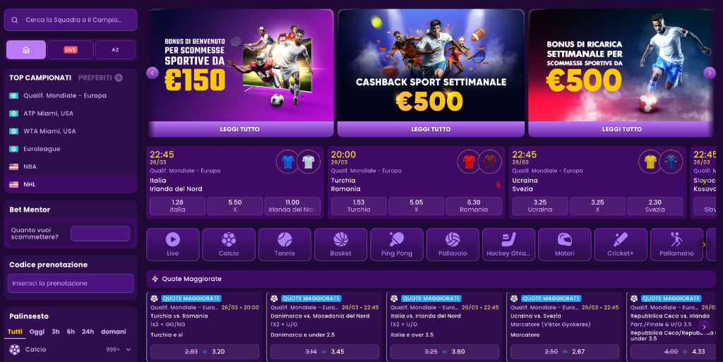 Kingmaker piattaforma scommesse live con quote in tempo reale